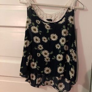 flowy sunflower top